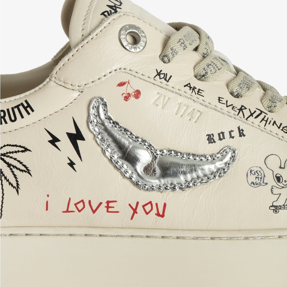 Zadig & Voltaire Fly on Love Sneakers - Picture 9 of 11